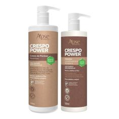 Imagem de Kit Apse Crespo Power Creme De Pentear 1l + Gelatina 500ml