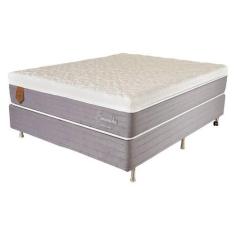 Imagem de Cama Box Casal  (Box + Colchão) 138X188x69 Esmeralda Prorelax Molas En