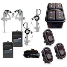 Imagem de KIT VIDRO ELÉTRICO 4 PORTAS RANGER CABINE DUPLA 1998 ATÉ 2007 SEM MOLDURA