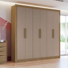 Imagem de Guarda Roupa Kappesberg M569 6 Portas E 2 Gavetas Nogueira E Fendi