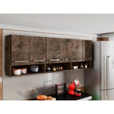 Imagem de Armario Suspenso Para Cozinha 6 Portas Castani Suriname Brienza Movelaria