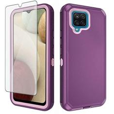 Imagem de Asuwish Capa de telefone para Samsung Galaxy A12/M12 com protetor de tela de vidro temperado e capa de celular híbrida resistente à prova de choque acessórios de proteção Glaxay A 12 5G Gaxaly A-12