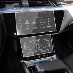 Imagem de PACSCI Filme de navegação GPS do carro Tela LCD Película protetora de vidro temperado Anti-scratch Film Accessories Refit, para Audi e-tron 2018-2023