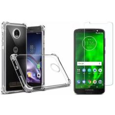 Imagem de Kit Capinha Silicone Antichoque + Pelicula Vidro Moto G6 Play Xt1922-5