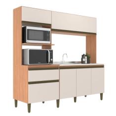 Imagem de Cozinha Compacta J Carvalho Vitoria New 6 Portas 1 Gaveta Freijó/off White