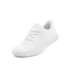 Imagem de Rihero Tênis de caminhada feminino, atlético, tênis de corrida, antiderrapante, leve, academia, casual, Branco, 36