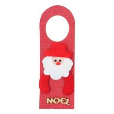 Imagem de Kit 4 Enfeite Natalino Trinco Porta Tecido Papai Noel 22cm