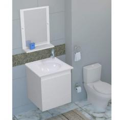 Imagem de Conjunto Balcão Com Cuba E Espelho Para Banheiro Móveis Bonatto 