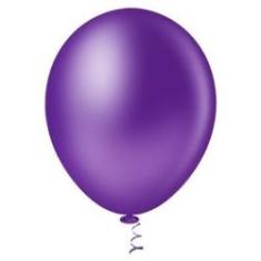 Imagem de Bexiga Balões Liso Redondo Nº 5 Violeta - 50 Unid