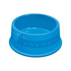 Imagem de Comedouro Plástica N.4, 1900ml Azul Furacão Pet para Cães