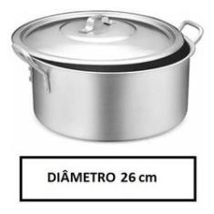 Imagem de Panela Caçarola Industrial Alumínio Vigor 6,8 L 13x26cm