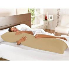 Imagem de Travesseiro De Corpo Gigante Star Com Fronha Caqui