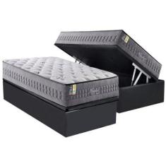 Imagem de Conjunto Box Baú Solteiro: Colchão Espuma Anjos Versalhes Pillow In +