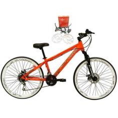 Imagem de Bicicleta Aro 26 Vikingx Tuff Laranja 21v Alumínio Freio a Disco Hidrá