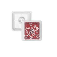 Imagem de Red Flowers Mexico Totems Teclas Civilização Antiga Teclado Mecânico PBT Kit de Atualização para Jogos