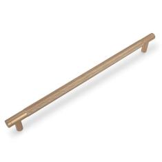 Imagem de BUKOBYHE Pacote com 6 puxadores de armário de cozinha de cobre champanhe, 25 cm, puxadores serrilhados, puxadores de gaveta, ferragens de armário