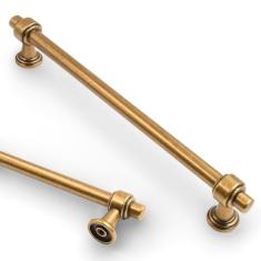 Imagem de Asidrama Pacote com 10 puxadores de armário de cozinha de latão antigo de 160 mm, puxadores de armário de cozinha para puxadores de gaveta de armário