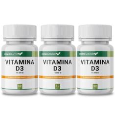 Imagem de Kit 3 Vitamina D3 10.000Ui 60 Cápsulas