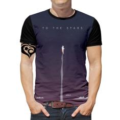 Imagem de Camiseta Astronauta Masculina Galaxia Espaço Blusa Foguete