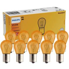 Imagem de Kit 10 Lâmpada Philips  PY21W 12V BAU15s Sinalização