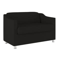 Imagem de Sofá Namoradeira 2 Lugares Tilla Sala De Estar Balaqui Decor preto