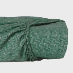 Imagem de Lençol c Elástico King Altenburg Poliéster Toque Acetinado Play Verde