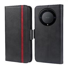 Imagem de Capa de telefone para Huawei Honor X9a Capa carteira de couro com suporte para cartão de crédito bolsa de corpo inteiro capa protetora híbrida dobrável para celular Hawaii Honor X40/Magic5 Lite