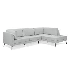 Imagem de Sofá 4 Lugares com Chaise Direito Cianita Linho 284cm Redenobre