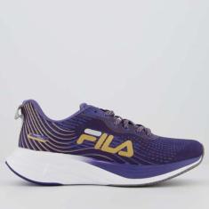 Imagem de Tênis Fila Racer Curve Feminino Roxo Acinzentado e Dourado