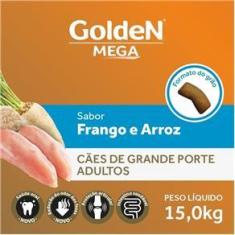 Imagem de Ração Golden Mega Para Cães Adultos Raças Grandes Sabor Frango e Arroz 15kg