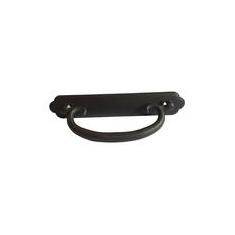 Imagem de Kit 6 Puxador Rustico Preto Para Moveis Alça Gaveta PZ 84
