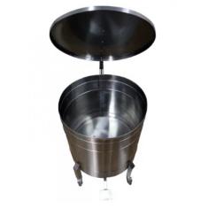 Imagem de Lixeira Em Aço Inox 430 100 Litros - Com Pedal