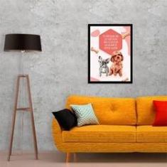 Imagem de Quadro Decorativo Eles Não Falam. Pets 45x34cm