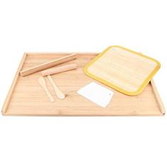 Imagem de Tábua de massa, design de alça de orelha, tapete de confeitaria, tapete de pastelaria, pão, bambu, casa para cozinha