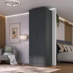 Imagem de Guarda-roupa 2 Portas Mdf Ravi Grafitto