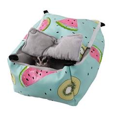 Imagem de Cama inverno, coquinho-da-índia com coelho; planador açúcar; esquilo; hamster; cama caverna; saco aconchegante para gaiola; acessórios Sillervan