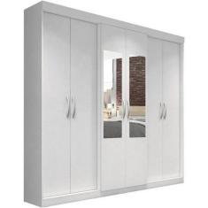 Imagem de Guarda roupa  herval ph 1691 - cor branco - com espelho