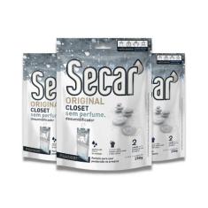 Imagem de Kit Com 3 Evita Mofo Secar Original Closet Sem Perfume 250G Desumifica