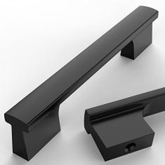 Imagem de Asidrama Pacote com 20 puxadores de armário de cozinha preto fosco de 102 mm, puxadores de armário de cozinha para puxadores de gaveta de armário