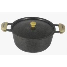 Imagem de Panela Caçarola Alumínio Alça Madeira Meia Lua 18 cm Diâmetro 1,75 Litros