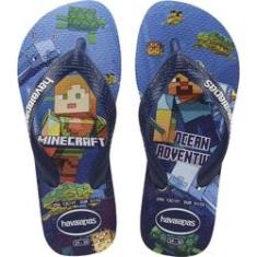 Imagem de Chinelo Havaianas Infantil Minecraft KIDS 31/2 