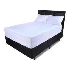 Imagem de Lençol King Antialérgico Impermeável Branco Altura 42 Cm