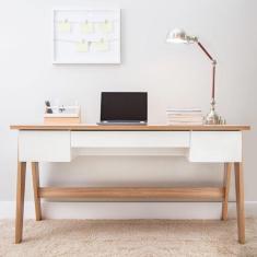 Imagem de Mesa Para Computador Escrivaninha Trend 3 Gavetas Artesano