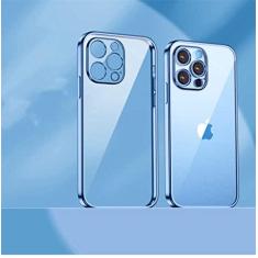 Imagem de Estojo macio transparente folheado para iPhone 13 Pro Max 12 11 XR X XS Max 8 7 Plus 13Pro 14 Capa protetora ultrafina à prova de choque, T4, para iPhone SE 2020