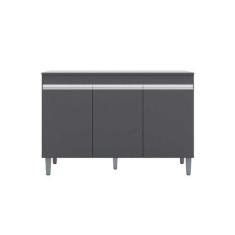 Imagem de Balcão De Cozinha Manu Para Pia De 1,20cm S/Tampo Cinza - Montanaris D