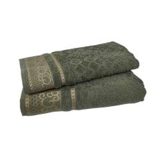 Imagem de Jogo de Toalha de Banho Rosto Macia Verde Oliva Eudora Dianneli 100% Algodão