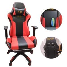 Imagem de Cadeira Gamer 3 niveis Reclinagem  e 2 pontos massagem B/L - FLUXO JAD