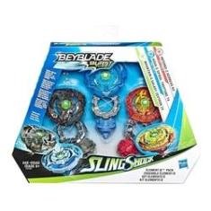 Imagem de Beyblade Burst Turbo Sling Shock Kit Elemento X Hasbro E6780