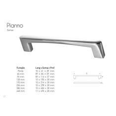Imagem de Puxador Pianno 256Mm Preto - Gruppa