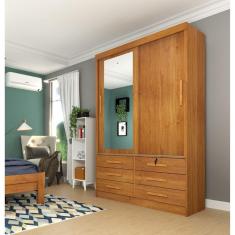 Imagem de Guarda Roupa 2 Portas 6 Gavetas Chicago Tcil Móveis Cinamomo